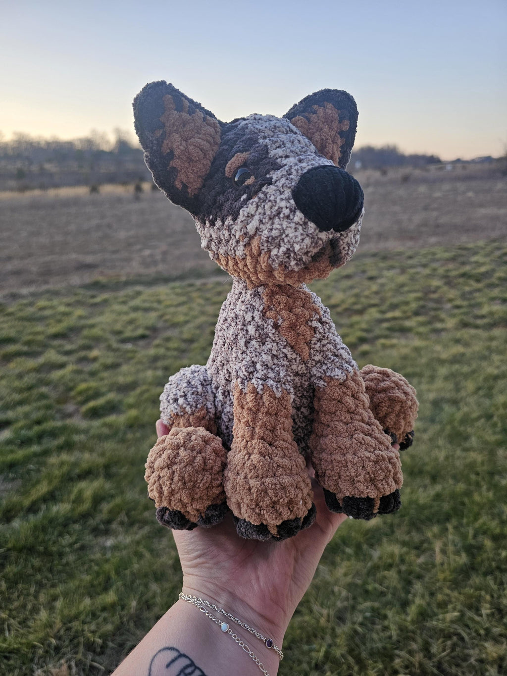 Blue Heerler Crochet Plush | Made to Order