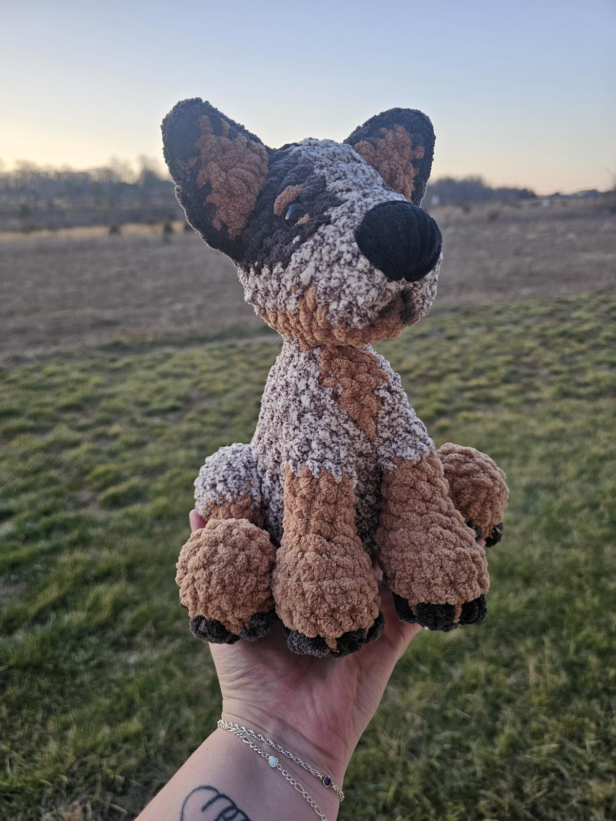 Blue Heerler Crochet Plush | Made to Order