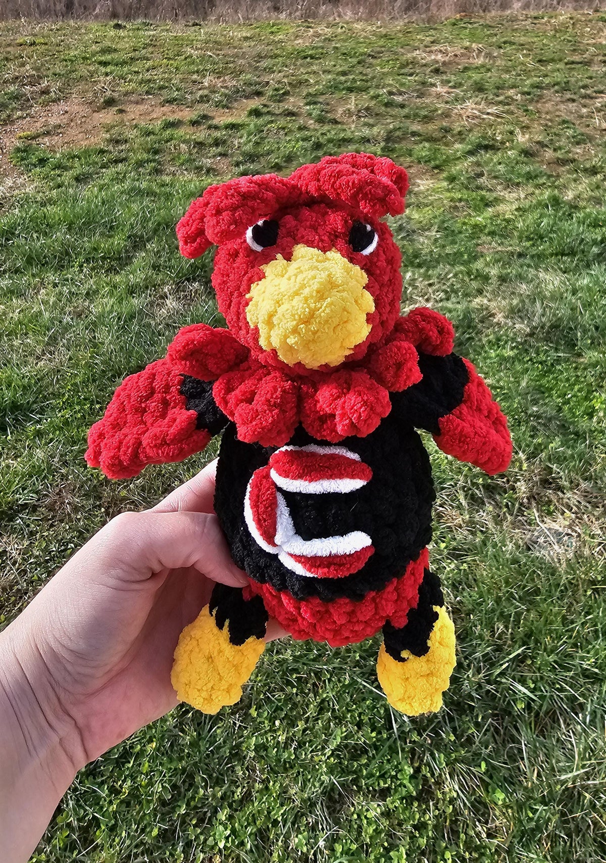 Crochet Cocky Mascot Plushie - Carolina Gamecocks Fan Gift