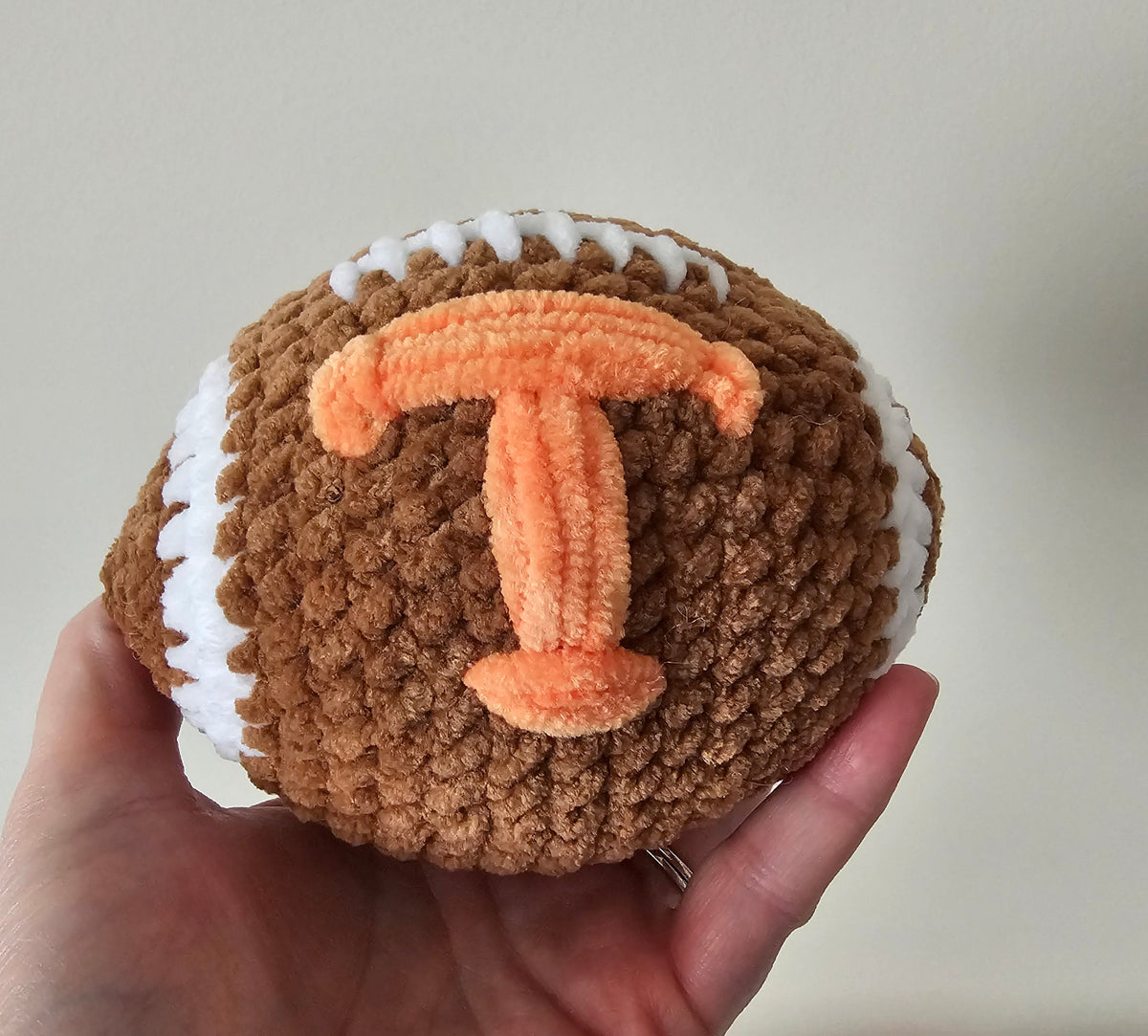 Crocheted Football Plushie