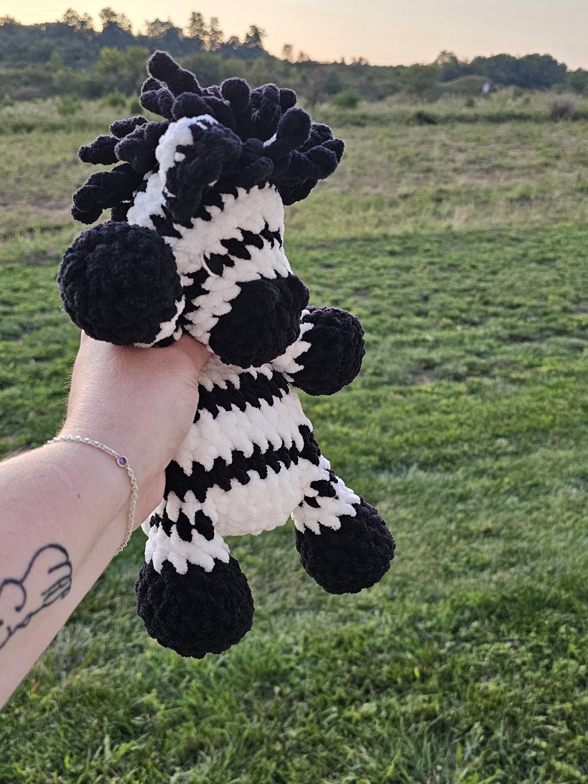 Crochet Zebra Lovey