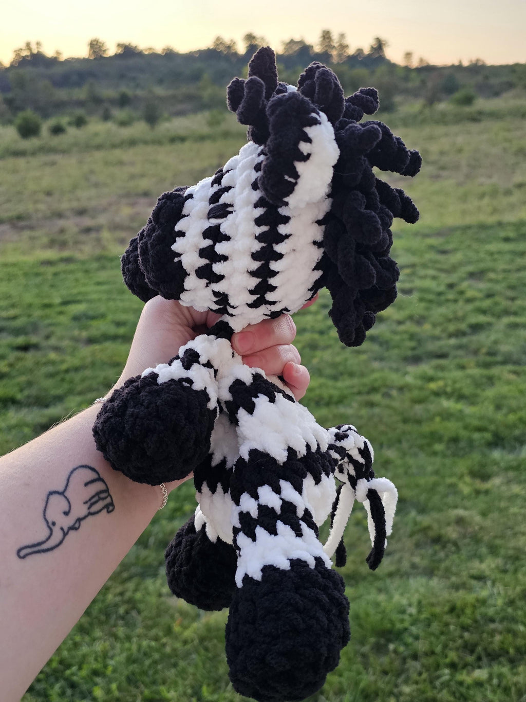 Crochet Zebra Lovey
