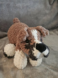 Handmade Boxer Pup Crochet Plush | Made to Order