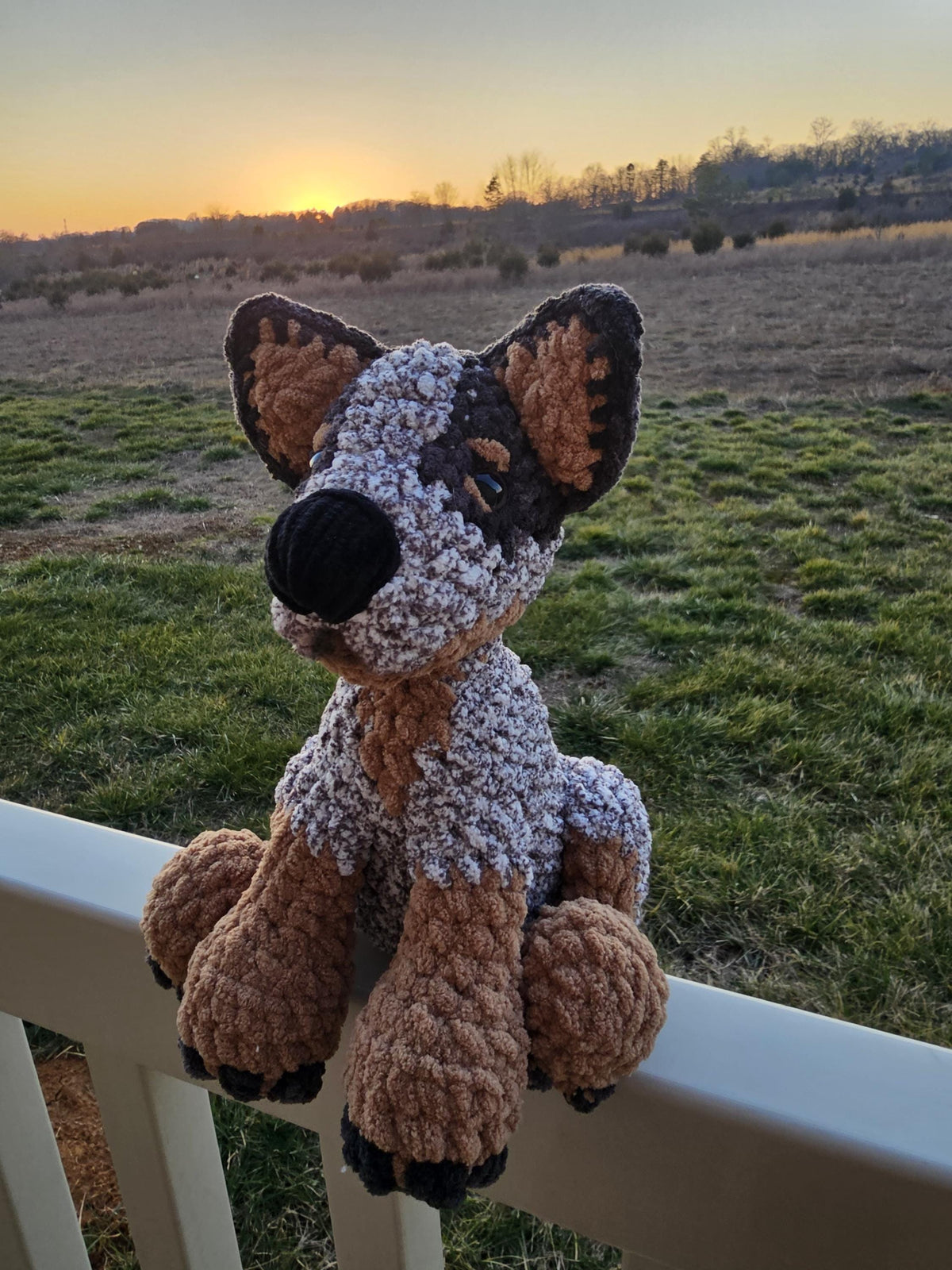 Blue Heerler Crochet Plush | Made to Order