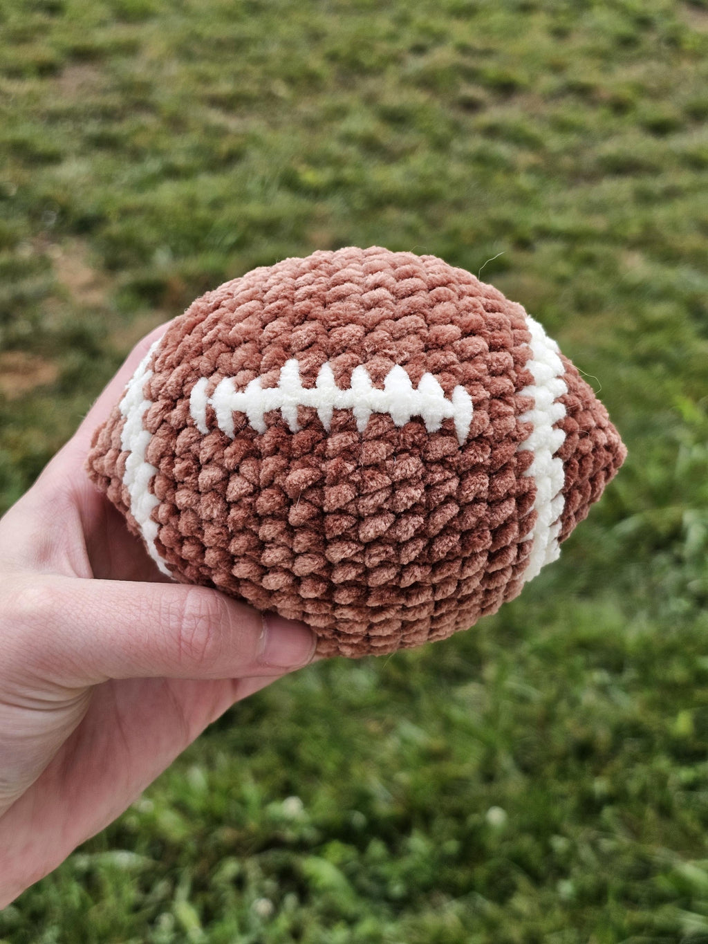 Crocheted Football Plushie