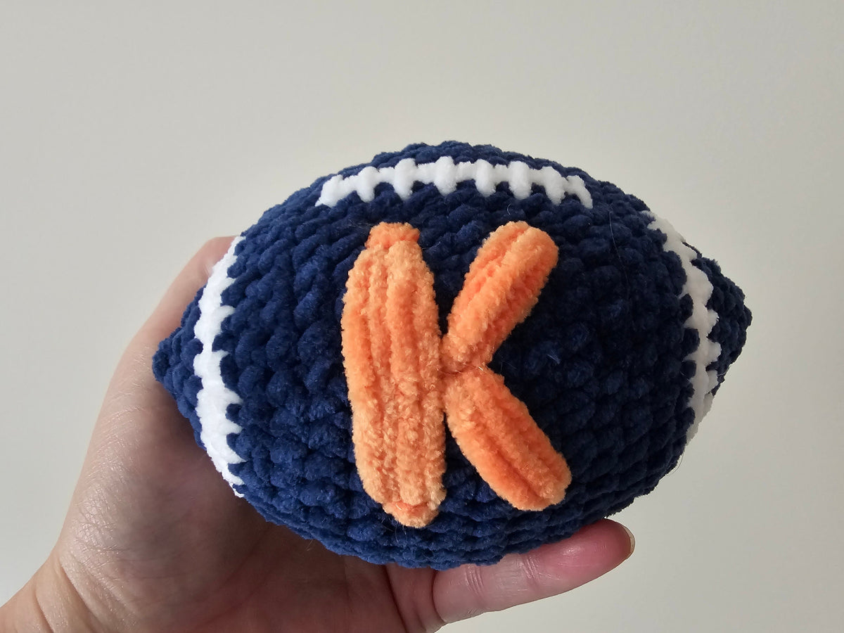 Crocheted Football Plushie