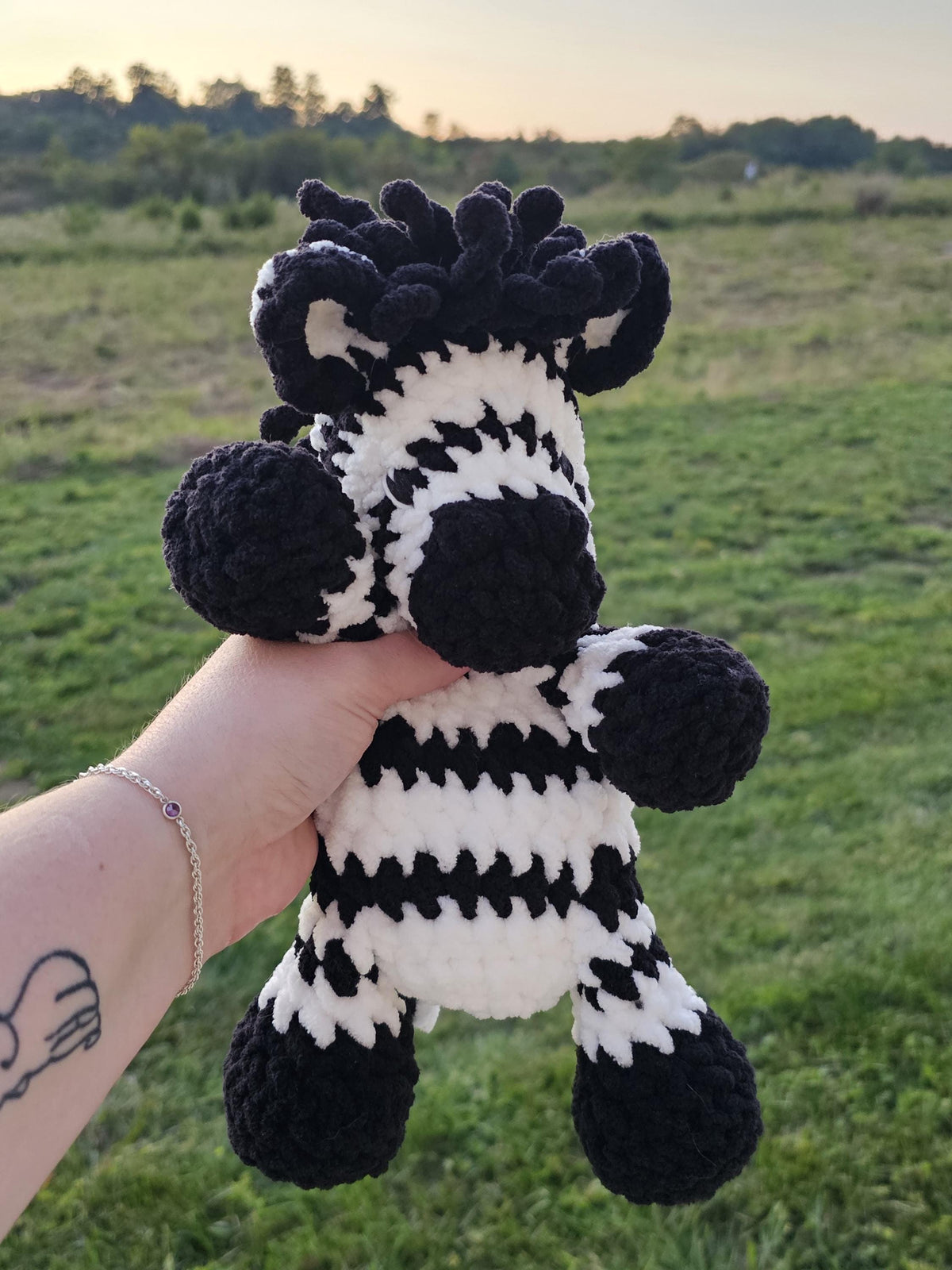 Crochet Zebra Lovey
